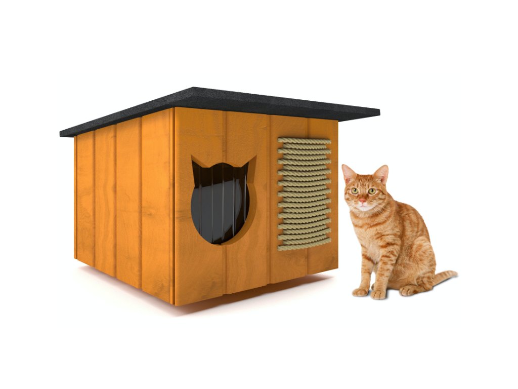 Buda dla kota klasyk - sosna