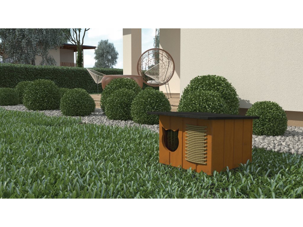 Buda dla kota klasyk - sosna - obrazek 3