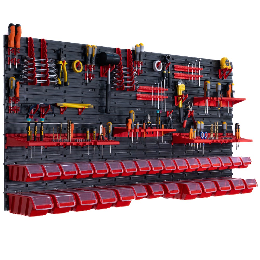 Organizer narzędziowy 1728×780 mm – z uchwytami i 30 kuwetami