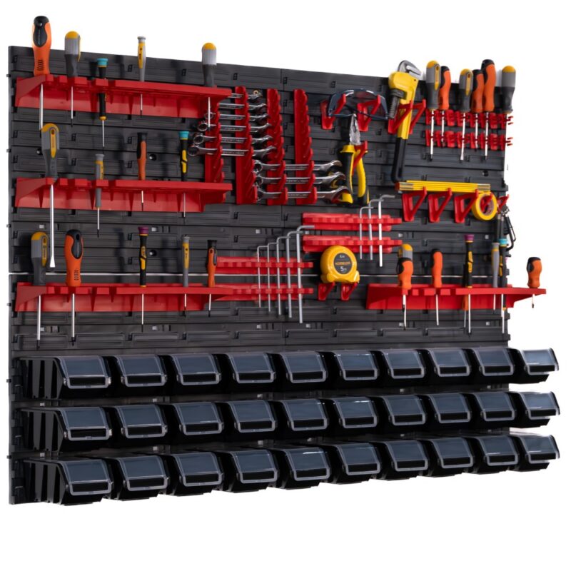 Organizer narzędziowy 1152×780 mm – z uchwytami i 30 kuwetami