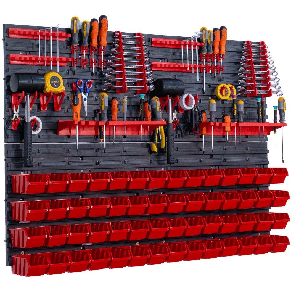 Organizer narzędziowy 1152×780 mm – z uchwytami i 56 kuwetami