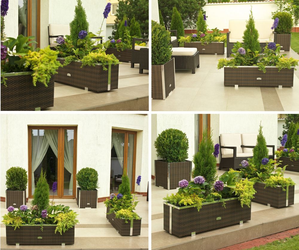 Ratanový kvetináč L - PREMIUM Technorattan - obrazek 9