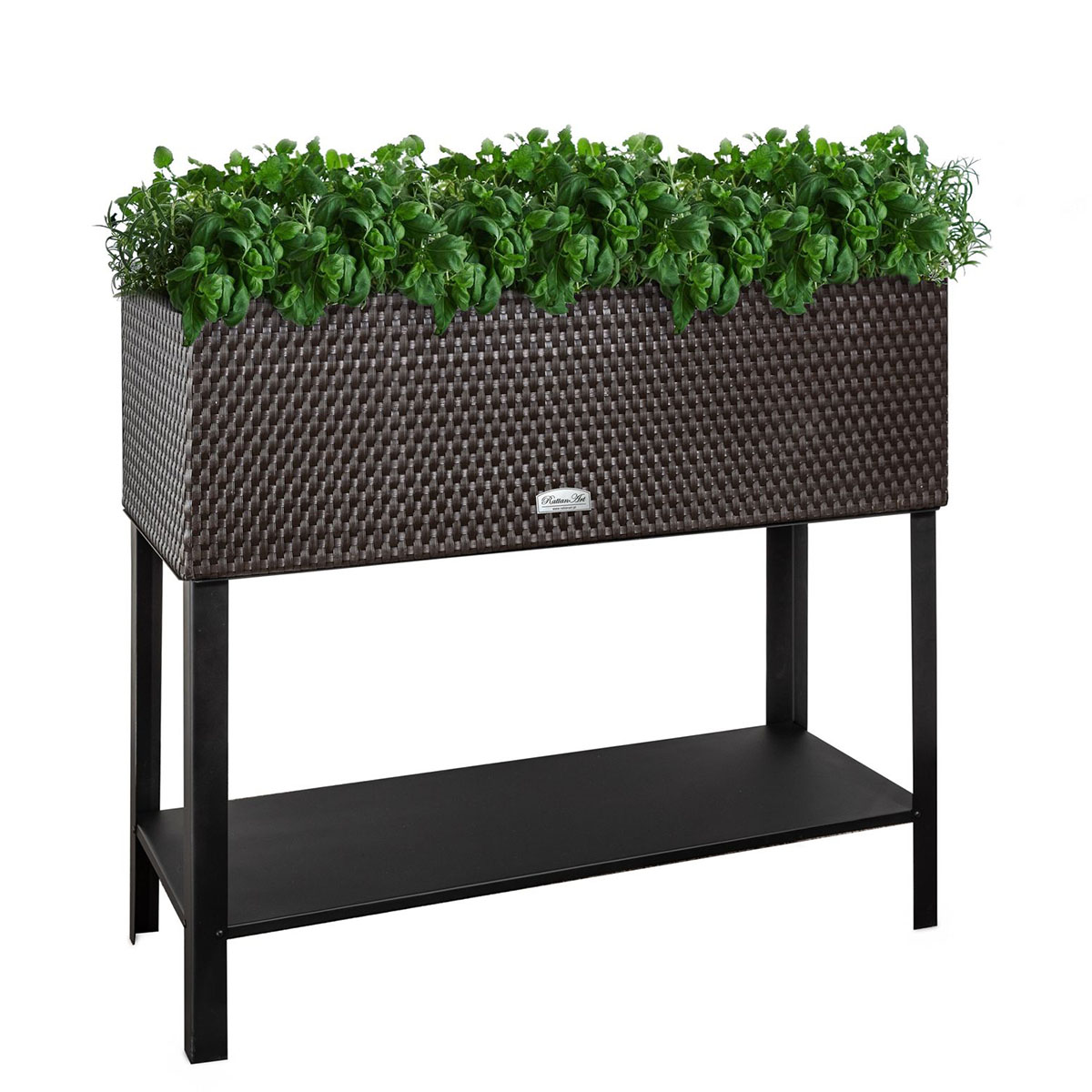 Ratanový kvetináč samozavlažovací s podstavcom LUX - PREMIUM Technorattan