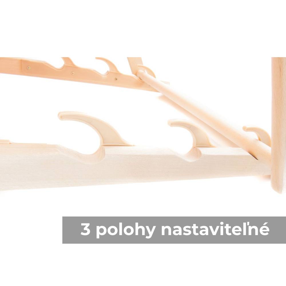 Drewniany leżak do opalania, na plażę, taras, basen - czerwony - obrazek 4