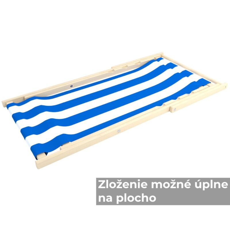 Drewniany leżak do opalania, na plażę, taras, basen - flamingo - obrazek 5