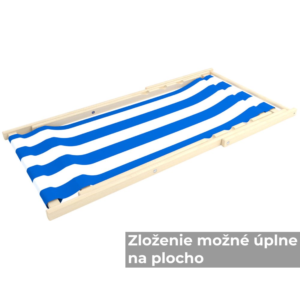 Drewniany leżak do opalania, na plażę, taras, basen - czerwony - obrazek 5